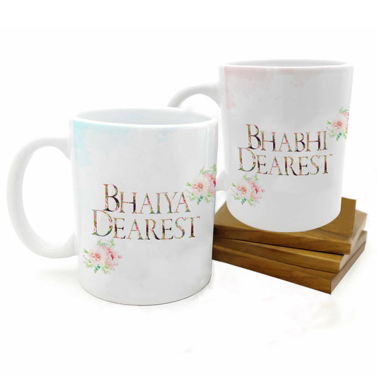 Bhaiya & Bhabhi Dearest 2 Mugs Set, 315ml