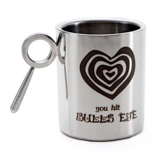 You Hit Bulls Eye Stainless Steel Double Walled Mug, 265ml, 1 Pc