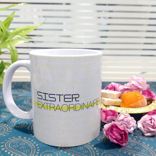 Sister Extraordinaire Ceramic Mug, 350ml, 1 Pc