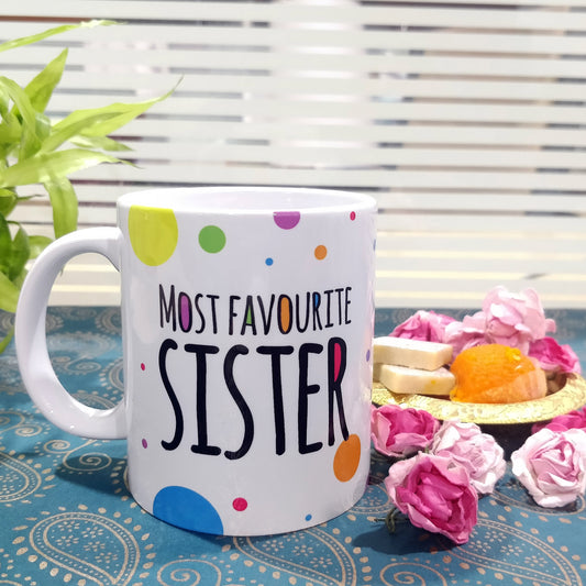 Most Favourite Sister Ceramic Mug, 350ml, 1 Pc