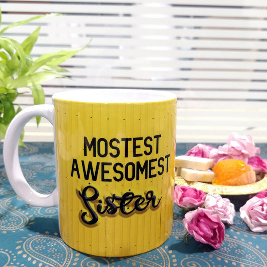 Mostest Awesomest Sister Ceramic Mug, 350ml, 1 Pc