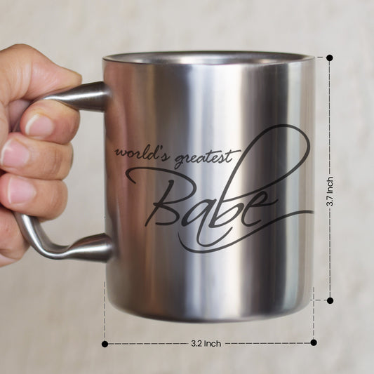 World's Greatest Babe - Message Mug