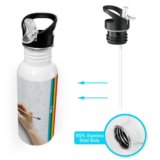 Me Crayon Bottle Personalized Stainless Steel Sippy Cap Name Water Bottle