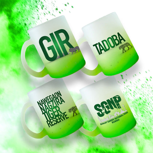 Park Special - Green Shaded Glass Mug