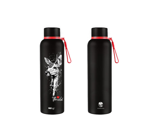 Impressions Deer Black AQU Insulated Bottle