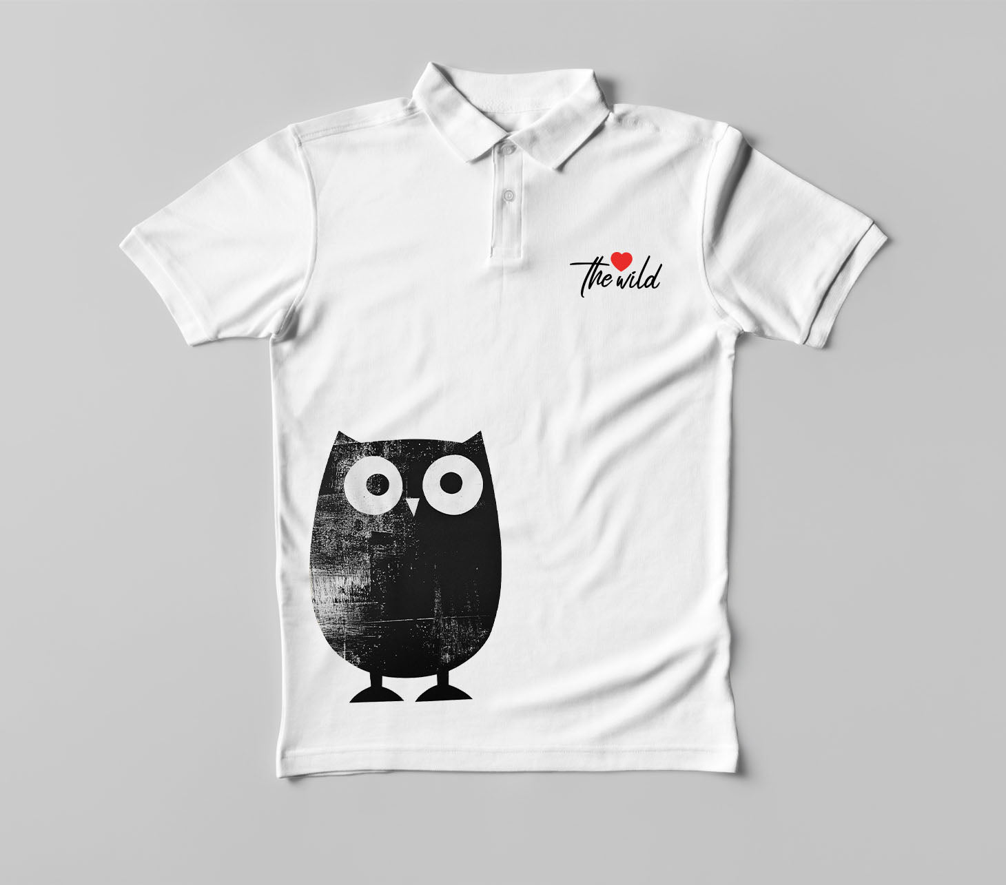Iconostyle Owl White Collar Tshirt XXL