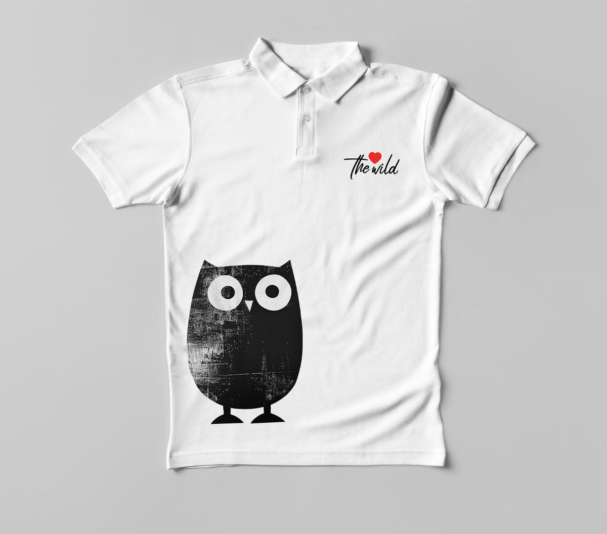 Iconostyle Owl White Collar Tshirt XXL