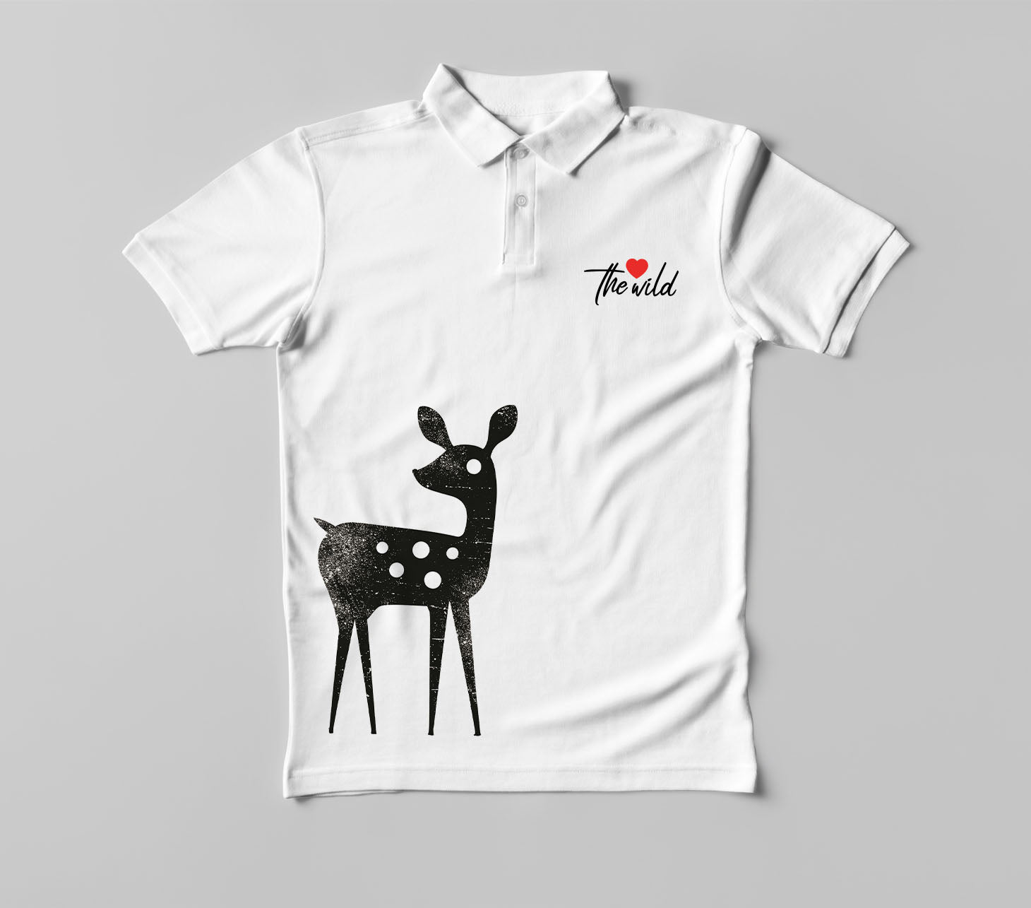 Iconostyle Deer White Collar Tshirt XXL