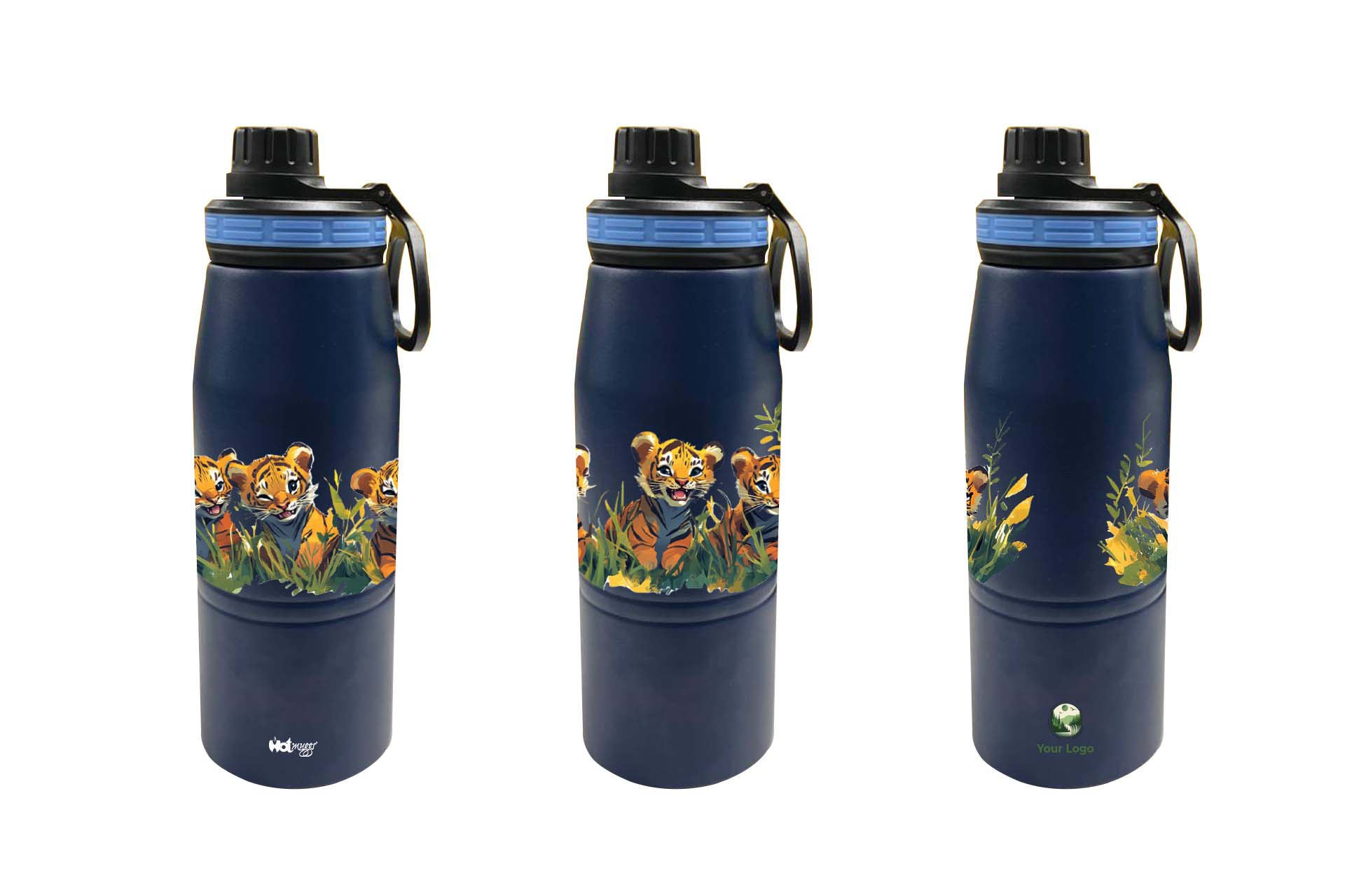 Playing Cubs Tiger Blue VIV Bottle 740ml Insulated