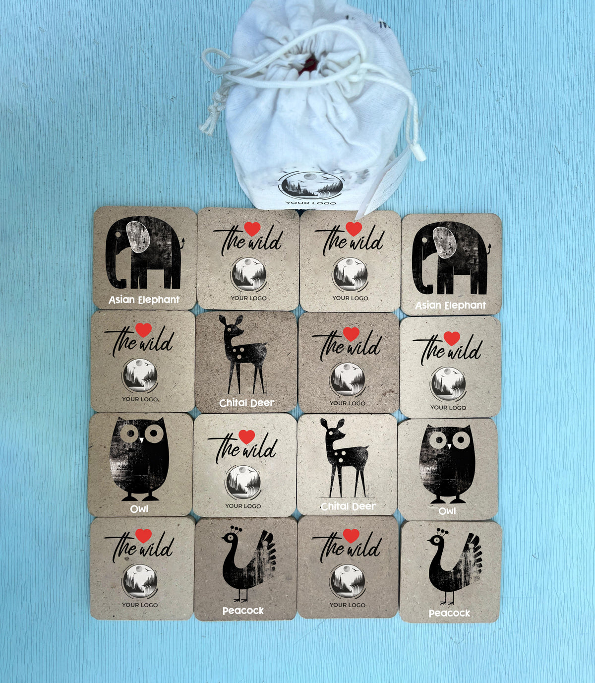 Iconostyle Assorted Jungle Species Memory Games