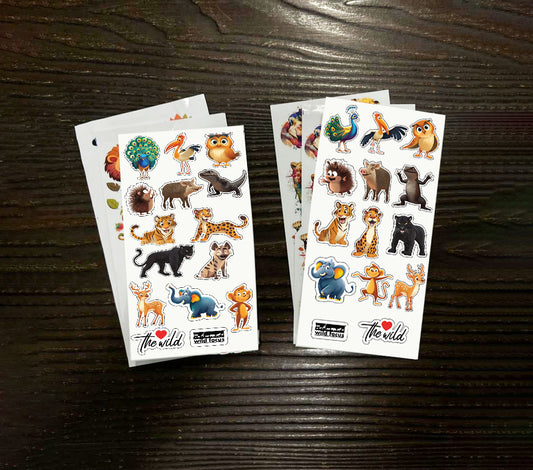 Jungle Species Sticker Sheets