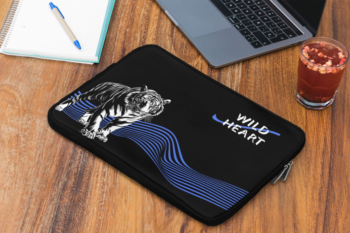 Wild Heart Tiger Laptop Sleeve Medium