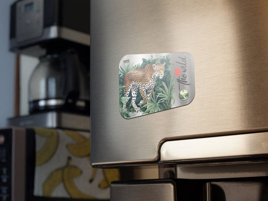 Love Wild Jungle Leopard SS Fridge Magnet