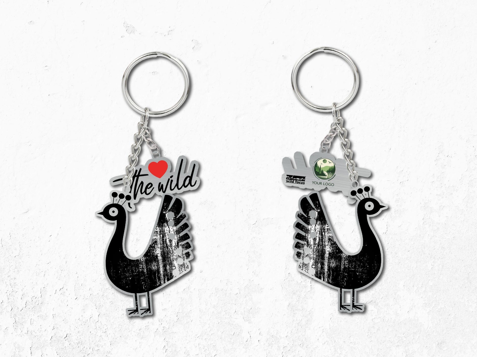 Iconostyle Peacock Keychain DualCombo