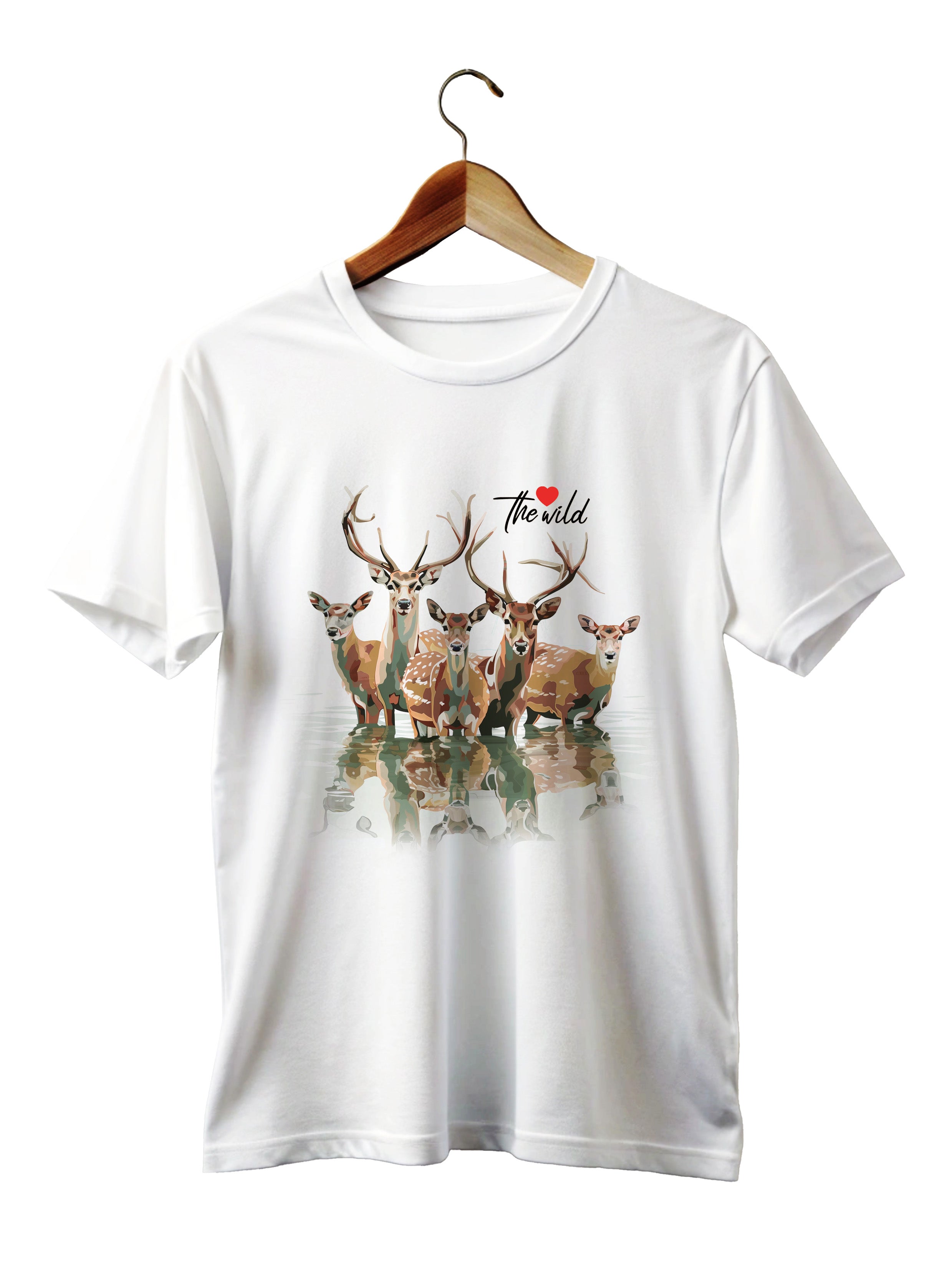 Deer Group White EcoDigi T-Shirt