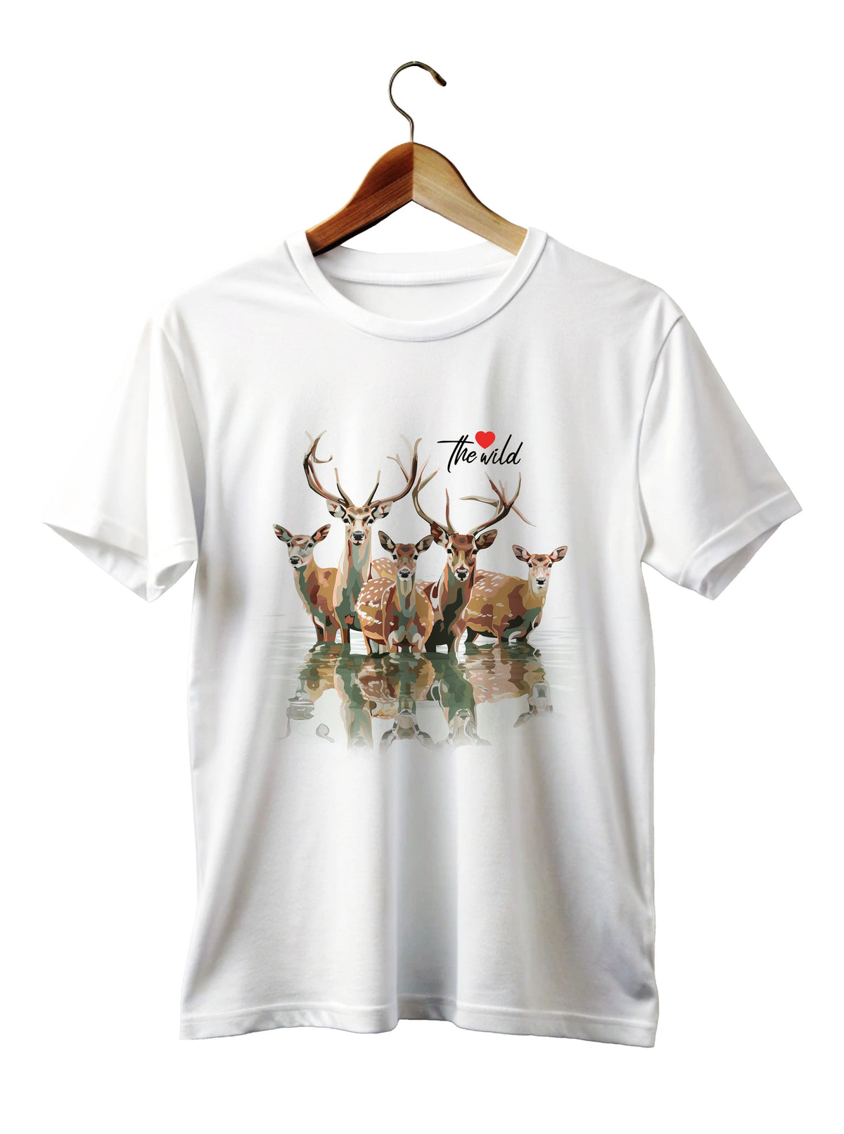 Deer Group White EcoDigi T-Shirt