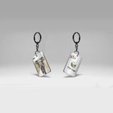 Love Wild Walk Elephant Rectangular Keychain