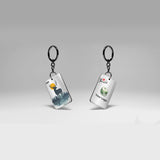 Love Wild Moon Deer Rectangular Keychain