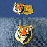 Tiger Face Lapel Pin