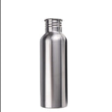 Stainless Steel 750ml Metalic Wide Mouth Bottle with Loop Cap (with Packaging)