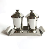 Maharaja Stainless Steel Glasses with Stainless Steel Tray - Hot Muggs - 1