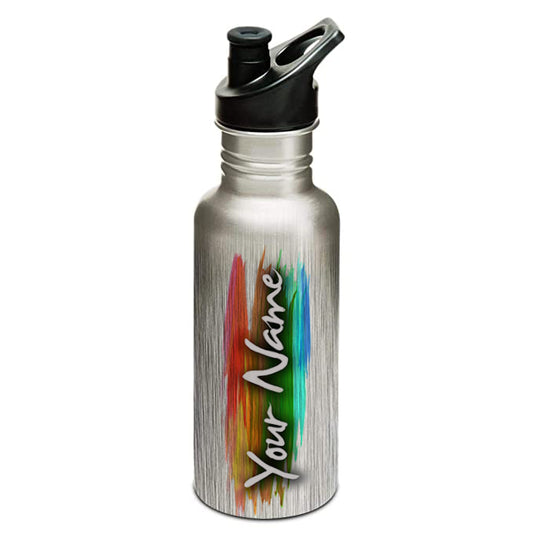 Me Paintbrush Bottle Personalized Stainless steel name water bottle