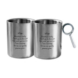 Love Signs(Zodiac Sign)  Stainless Steel Mug  (Set of 2) - 1