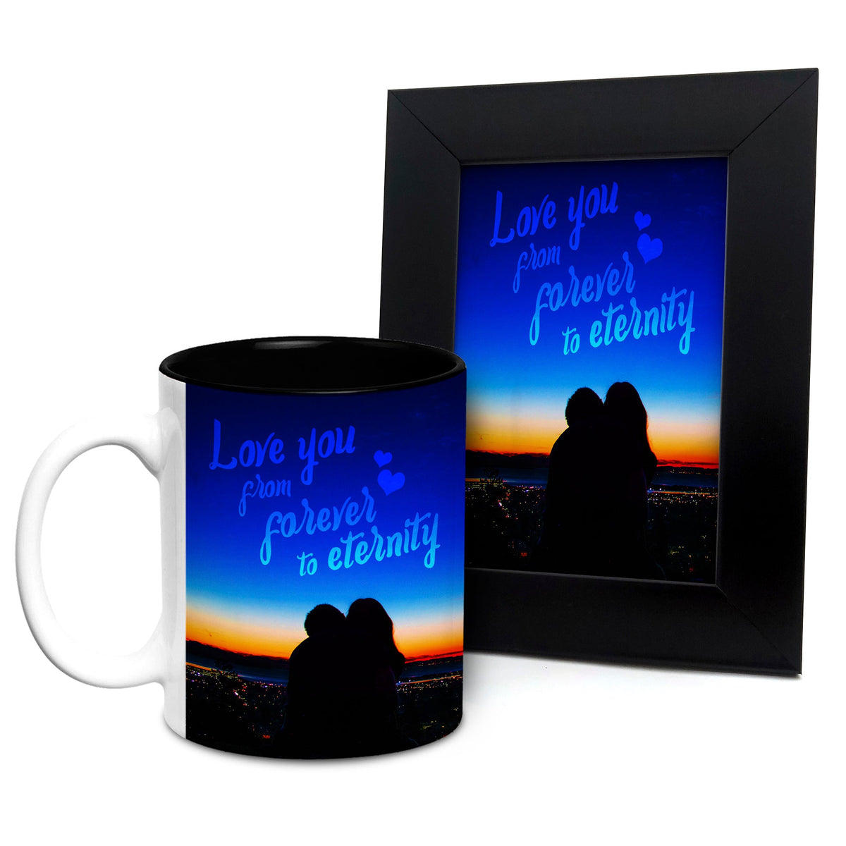 Love you from forever to eternity Mug with Photo Frame