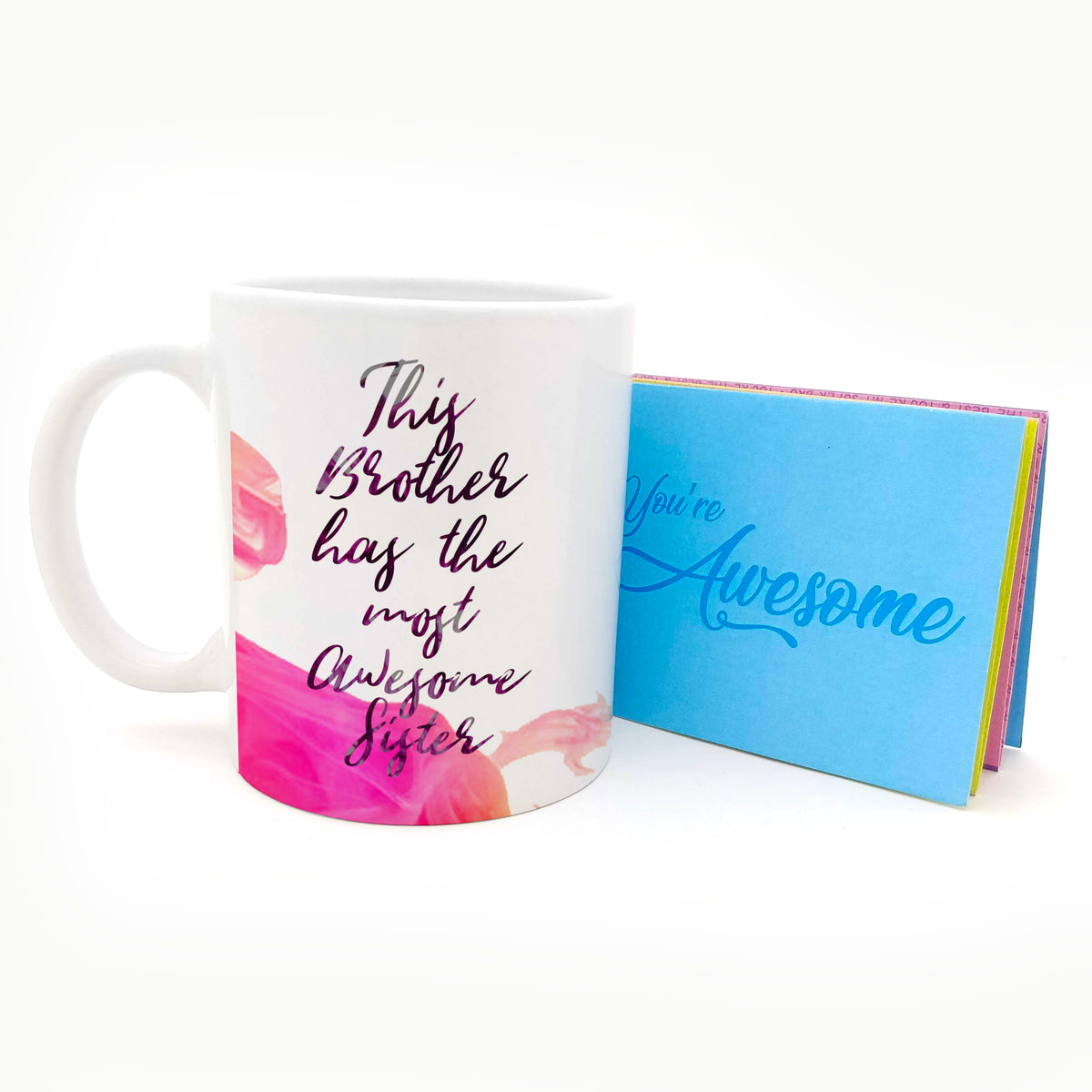 This Brother Has Most Awesome Sister Ceramic Mug & Card, 315ml