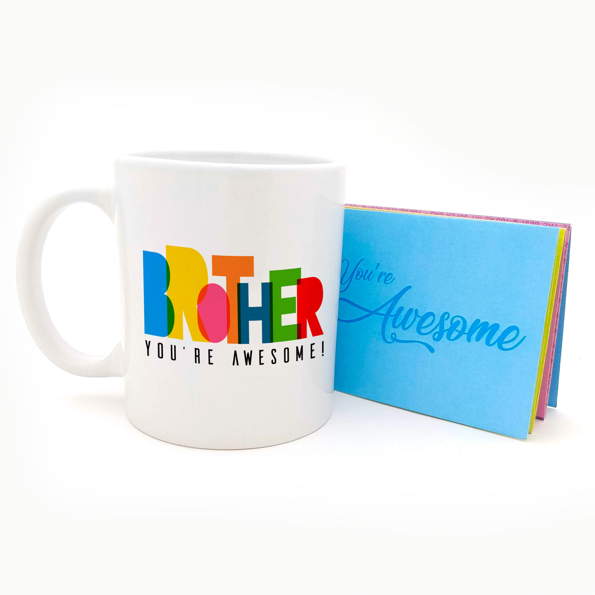 Brother Youre Awesome Ceramic Mug & Badge