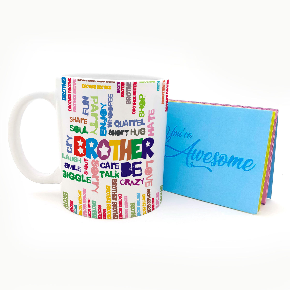 Brother Emotions Ceramic Mug & Badge