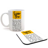 Super Bro - Special Brother Ceramic Mug & Coasters