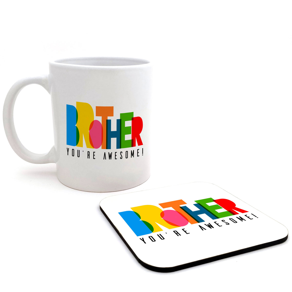 Brother Youre Awesome Ceramic Mug & Badge