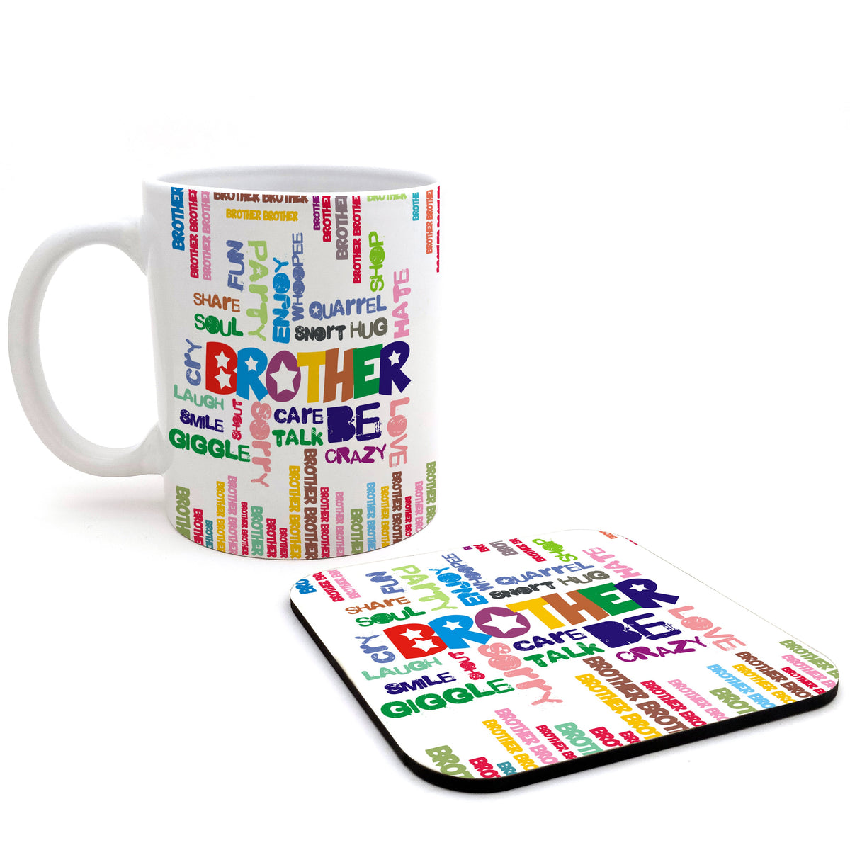 Brother Emotions Ceramic Mug & Badge