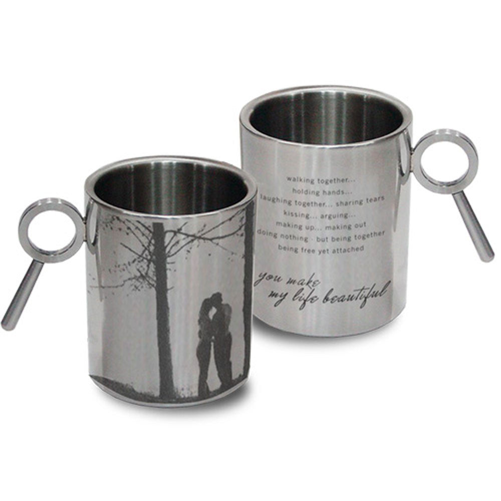 You Make My Life Beautiful Stainless Steel Double Walled Mug 265ml, 1 Pc