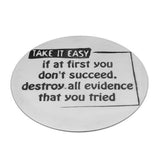 Take it easy - Anti-slip Message Coasters