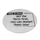 Take it easy - Anti-slip Message Coasters