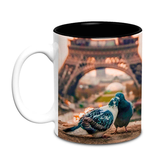 Paris Love Pigeons Mug