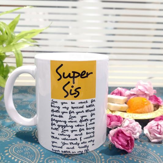 Super Sis - Special Sister Ceramic Mug, 350ml, 1 Pc