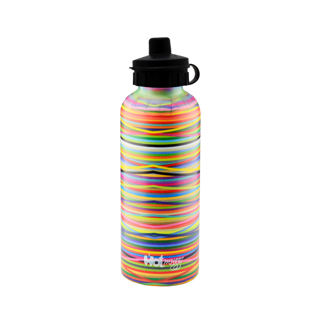 Colors Small with Pull Sippy Cap Stainless Steel 380 ml Bottle,1 Pc - Hot Muggs