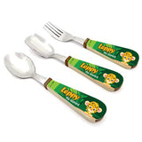 Cutlery Set - Leppy the Leopard (Spoon + Ice Cream Spoon + Fork) Set Of 3