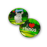 Ryan the Rhino - No Pin Badge