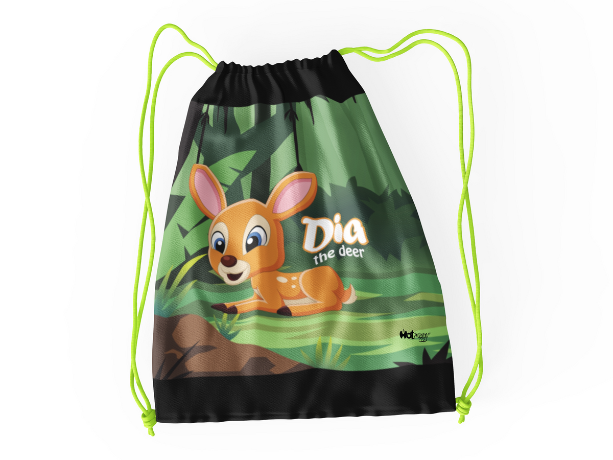 Dia the Deer - Drawstring Bag, 1pc