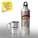 Sagittarus Personality Sunsign Stainless Steel Mug and Stainess Steel Bottle, Set of 2