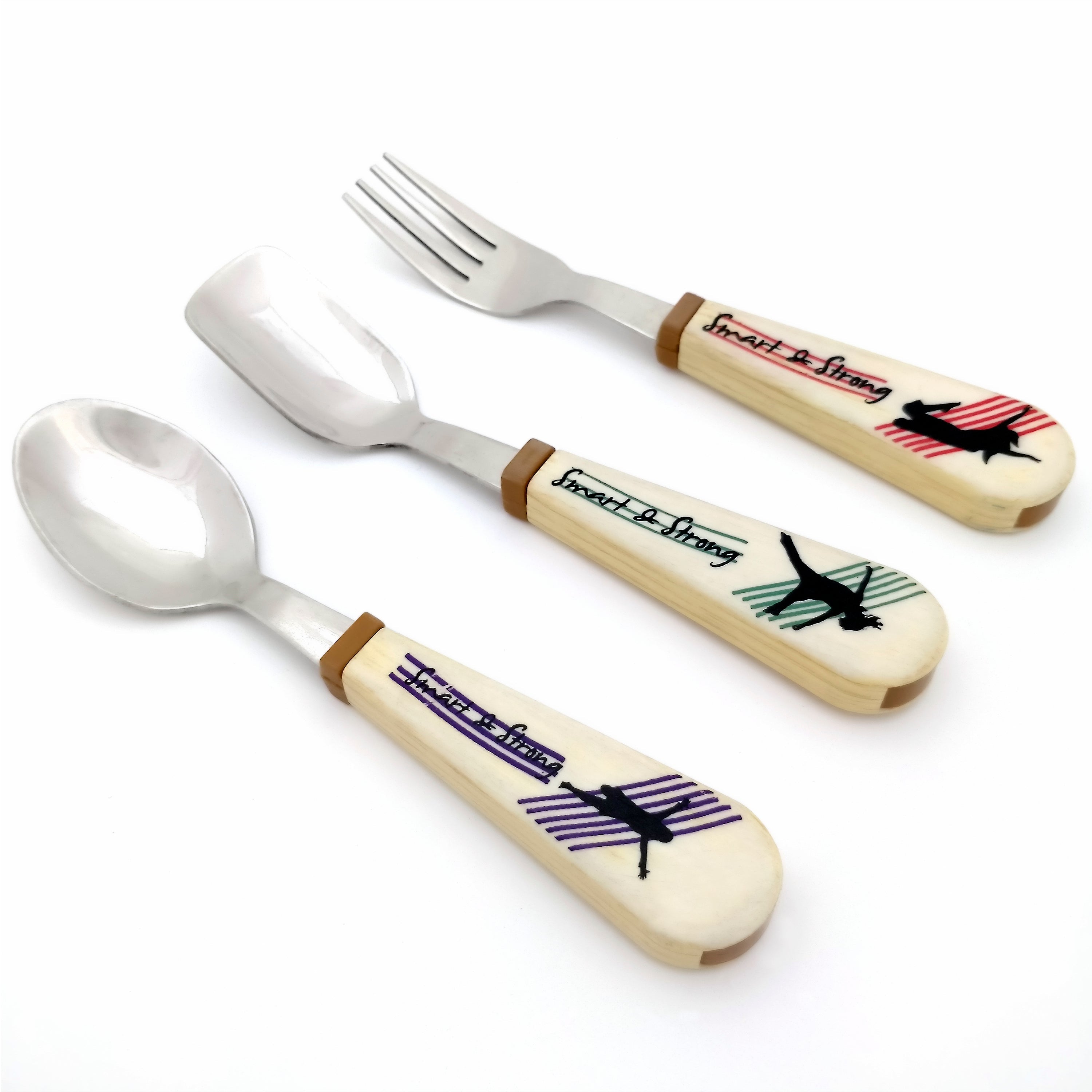Cutlery??Set??-??Active??Girls??Design (Spoon????Ice??Cream??Spoon????Fork)
