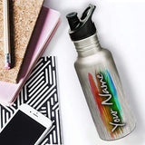 Me Paintbrush Bottle Personalized Stainless steel name water bottle2